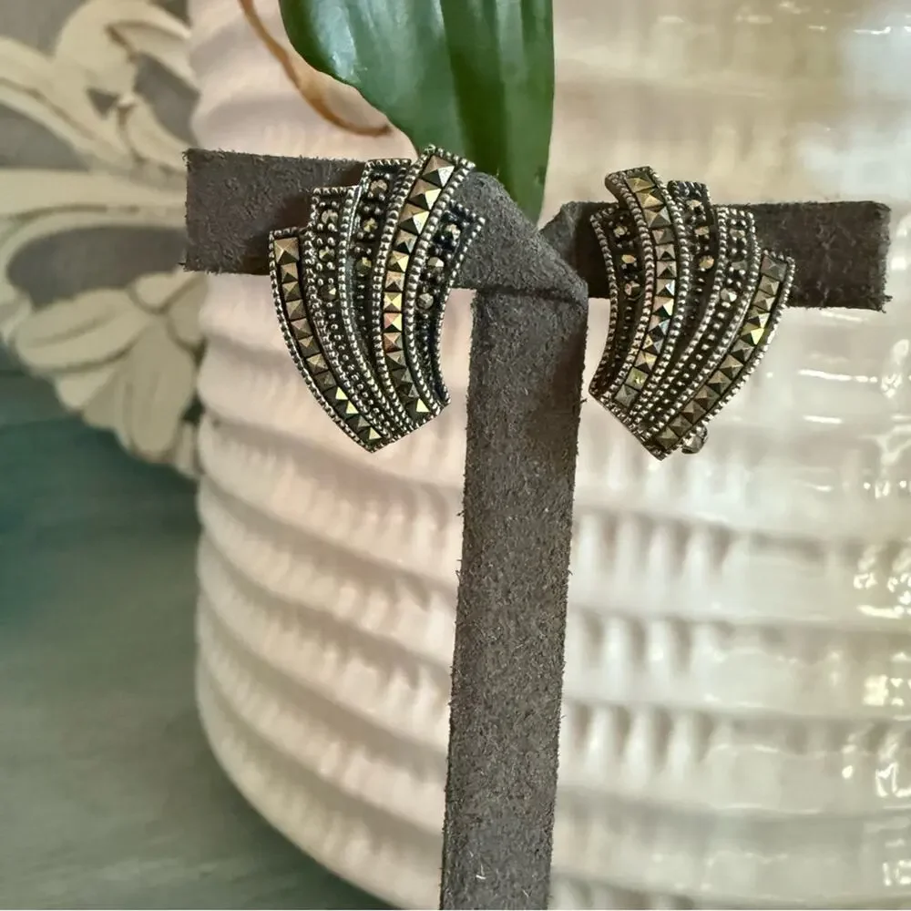 Judith Jack 925 Sterling Silver Earrings
